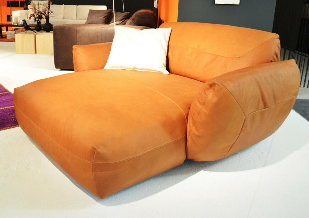 MODELL "BE CHILLED", LOVESEAT LONGCHAIR IN ECHTLEDER ( PRESTIGE +, freie Farbwahl ) !