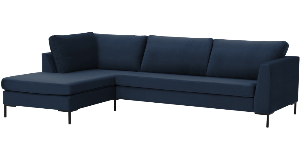 MODELL: "FLOYD" ECKSOFA IN SAMTSTOFF „ VELOURS “ PREMIUM