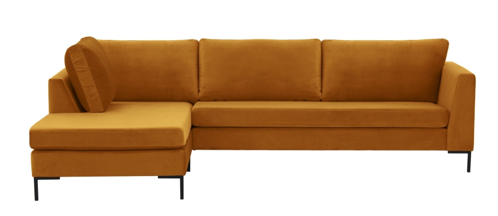 MODELL: "FLOYD" ECKSOFA IN SAMTSTOFF „ VELOURS “ PREMIUM