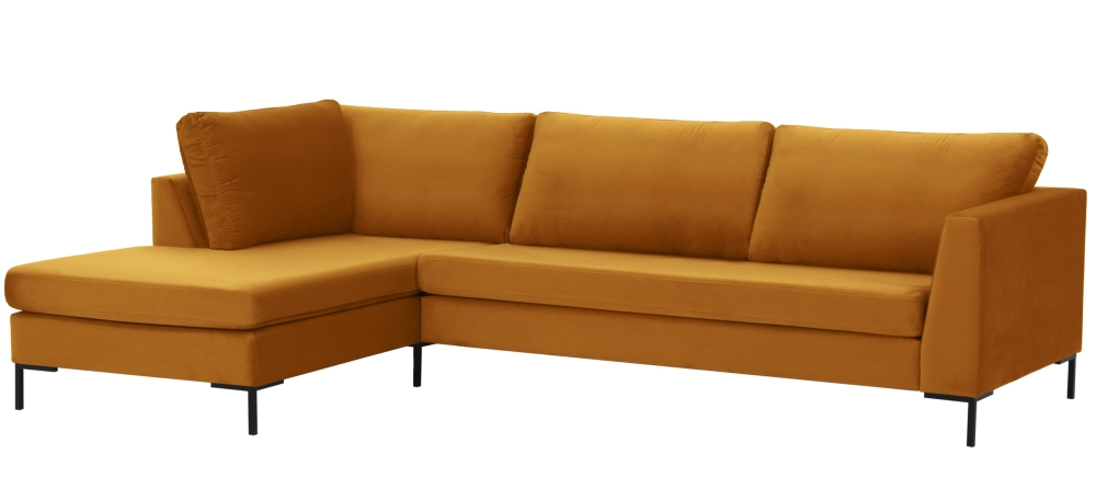 MODELL: "FLOYD" ECKSOFA IN SAMTSTOFF „ VELOURS “ PREMIUM