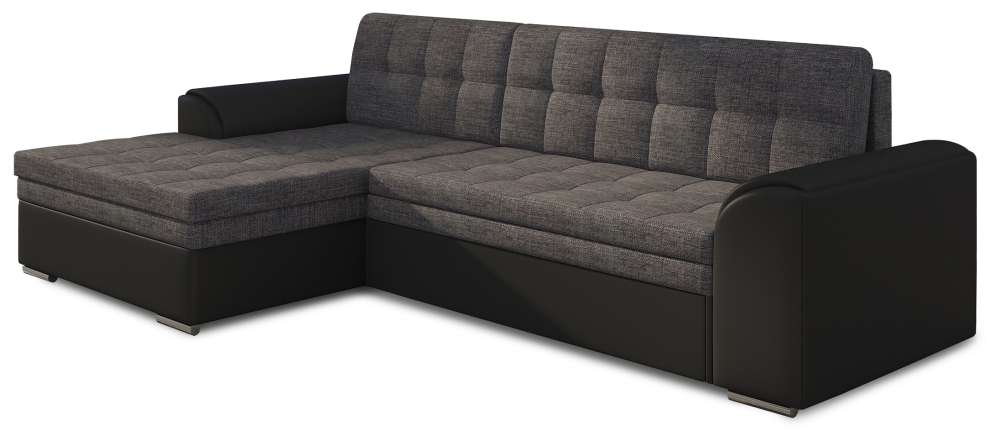 MODELL „SINFONIE“ ECKSOFA MIT BETTFUNKTION IN STOFF „VELVET“ PREMIUM