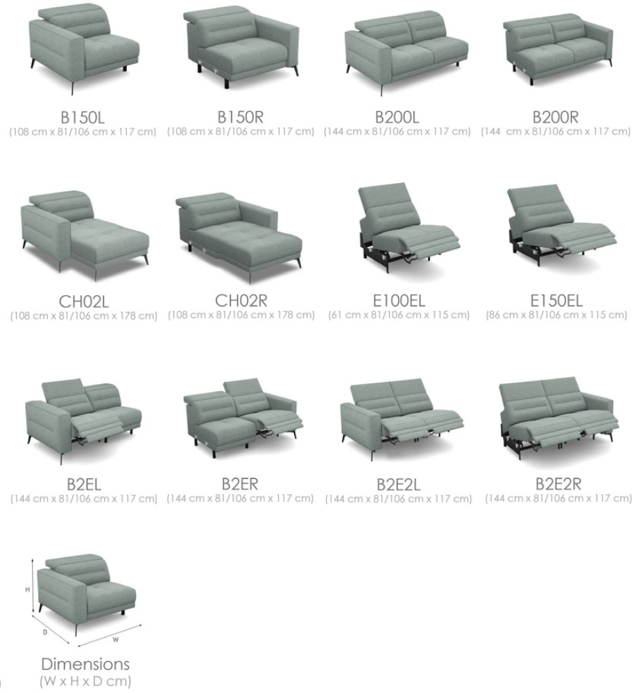 MODELL "KUBA" MODULARES SOFA IN STOFF wie abgebildet !