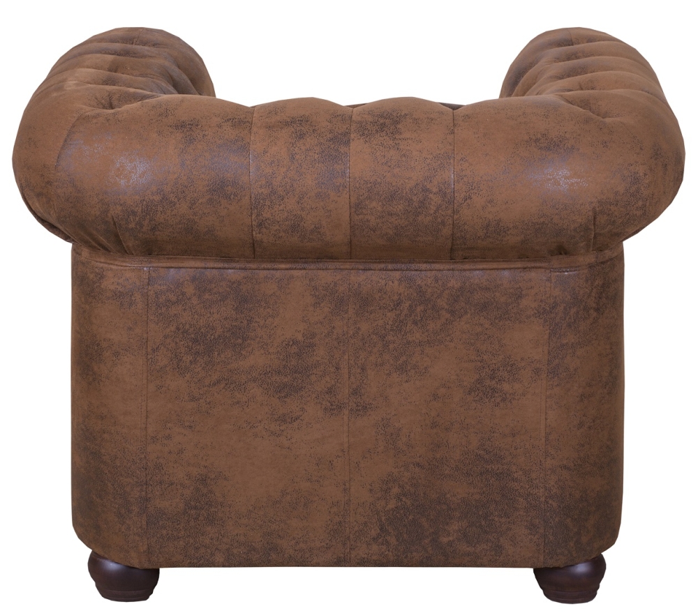 MODELL:  " CHESTERFIELD “ SESSEL IN VINTAGE WILDLEDER LOOK PREMIUM